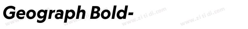 Geograph Bold字体转换 Geograph Bold字体转换